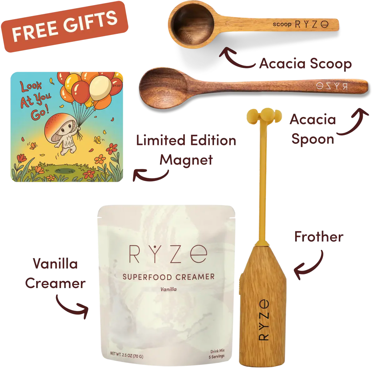 Mushroom Coffee Starter Kit (60 servings) - Travel Coffee